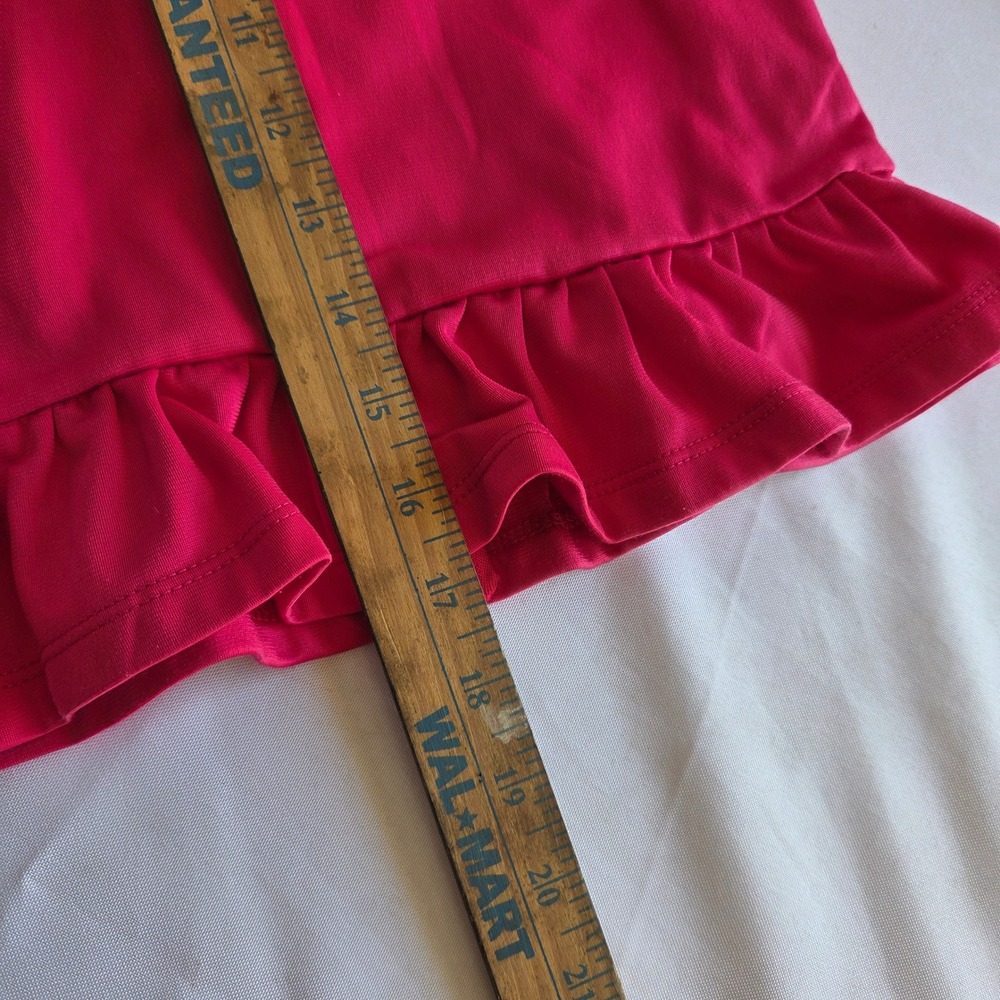 Nike Girls Pink Daisy Swoosh Ruffle Hem Track‎ Jacket Full Zip Size 4T - Picture 6 of 7